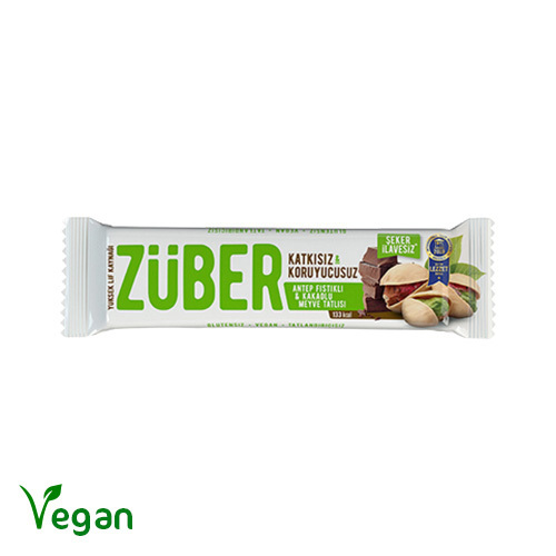 Züber Antep Fıstıklı ve Çikolatalı Meyve Bar