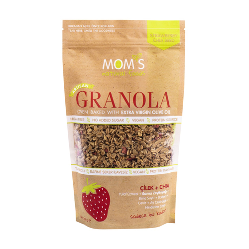 Mom's Çilek & Chia Granola