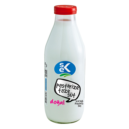 Sek Pastörize Taze Cam Şişe %3 Yağlı Süt