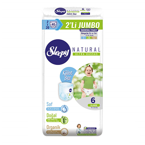 Sleepy Natural Külot Bez XL 6 Beden