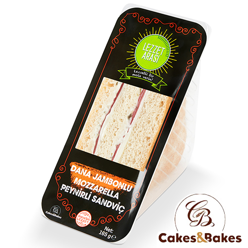 Cakes & Bakes Mozzarella Cheese and Beef Ham Sandwich