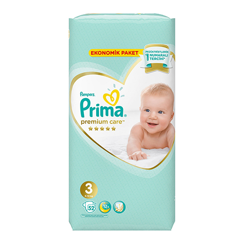 Prima Bebek Bezi Premium Care 3 Beden Midi Jumbo Paket