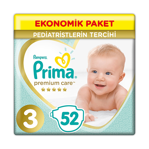 Prima Bebek Bezi Premium Care 3 Beden Midi Jumbo Paket