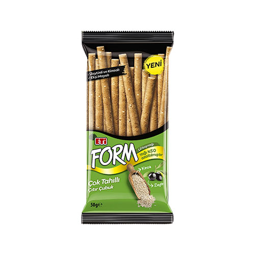 Eti Form Zeytinli & Kinoalı Çok Tahıllı Çıtır Çubuk