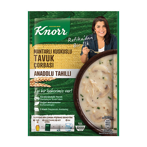 Knorr Refika’dan Mantarlı Kuskuslu Tavuk Çorbası