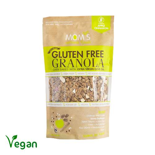 Mom's Glutensiz Elmalı Tarçınlı Granola