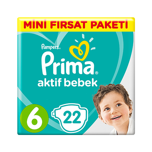 Prima Bebek Bezi Aktif Bebek 6 Beden Ekstra Large Mini Fırsat Paketi
