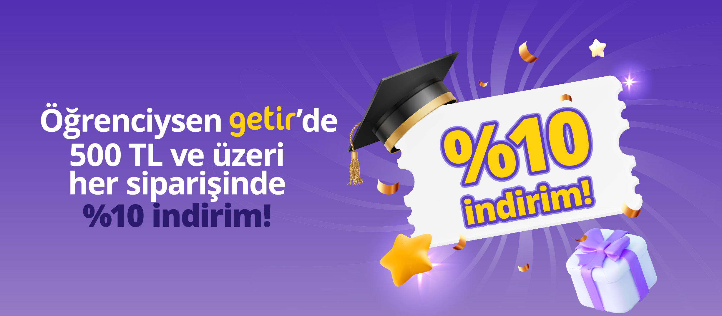 10 Getir Öğrenci İndirimi [edu.tr Mail] Eylül 2026 | Kuponla.com