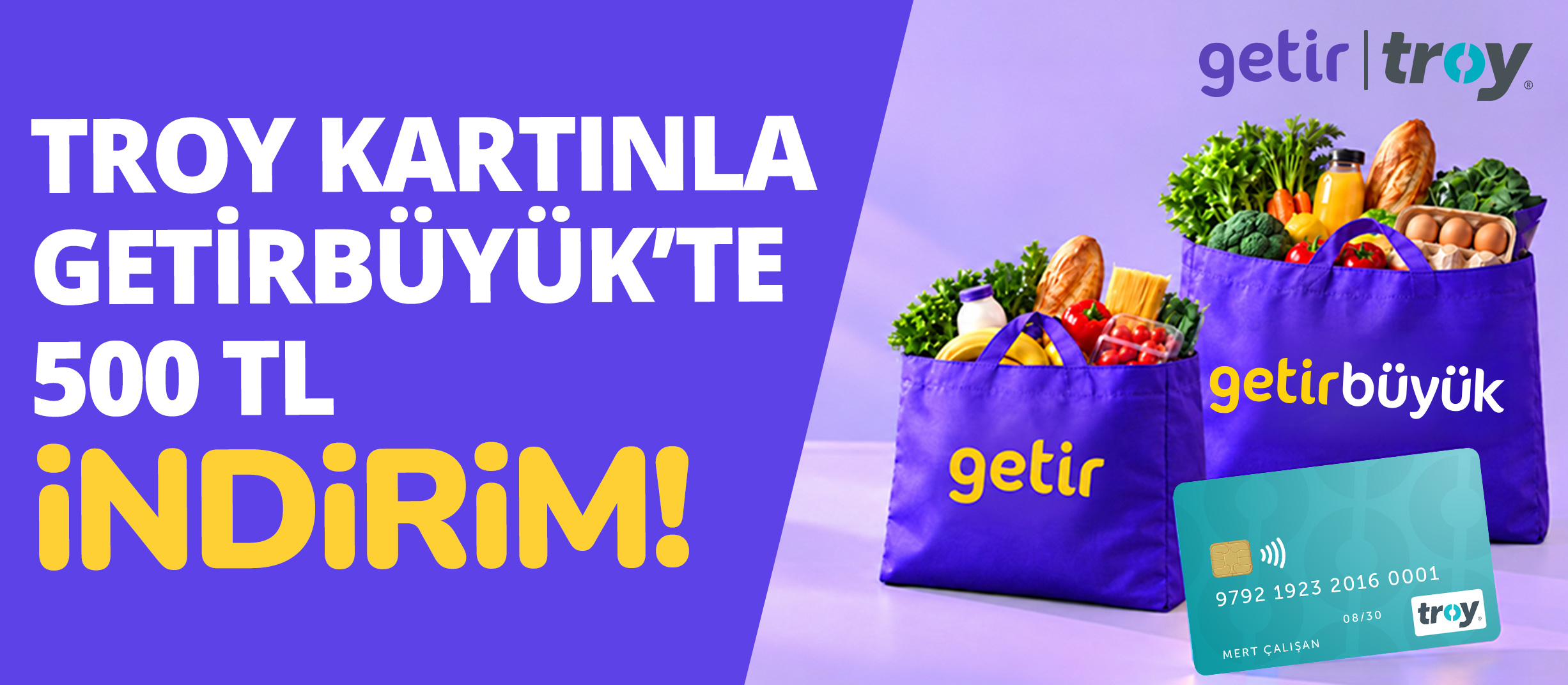 TROY kartla ödemene 500 TL hediye!