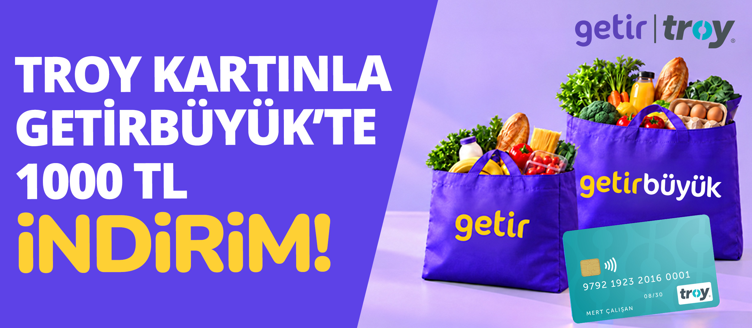 TROY kartla ödemene 1000 TL hediye!