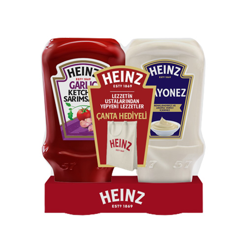 Heinz Sarımsaklı Ketçap & Mayonez Bez Çanta Hediyeli Set