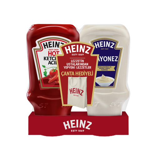 Heinz Acılı Ketçap & Mayonez Bez Çanta Hediyeli Set